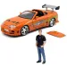 Rychle a zběsile: postava Briana a model auta Toyota Supra 1/24 - Simba Toys