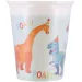 Sada 8 papírových kelímků Dinó Party, 200 ml