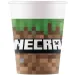Sada 8 papírových kelímků Minecraft 200 ml