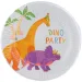 Sada 8 papírových talířů Dino párty, 23 cm