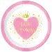 Sada papírových talířů Little Princess 8 ks, 23 cm