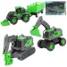 Simulační vozidlo: Sada 3 stavebních strojů s blatnými koly