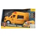 Speciální auto: Žluté expresní doručovací auto se světlem a zvukem, funkce volnoběžných kol 24cm