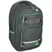 Spirit: Campus šedý a zelený zaoblený školní batoh, batoh 46x33x22cm