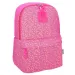 Spirit: Síťový peříčkově lehký růžový školní batoh, batoh 43x28x13cm