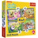 SpongeBob 4 v 1 35-48-54-70dílné puzzle - Trefl