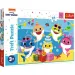 Šťastná rodina Baby Shark 24dílné Maxi puzzle - Trefl