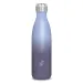 Světle modro-fialová dvoustěnná kovová láhev 500 ml