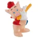 Tři prasátka: Figurka prasátka hrajícího na flétnu - Bullyland