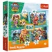 Paw Patrol dobrodružství na ostrově dinosaurů 4 v 1 puzzle set - Trefl obrázek 1