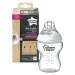 Tommee Tippee: Closer To Nature průhledná kojenecká láhev 260 ml (0 měsíců+)