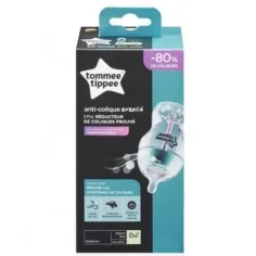 Tommee Tippee: Pokročilá protikoliková tyrkysová kojenecká láhev 260 ml (od 0 měsíců) obrázek 1
