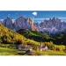 Údolí Val di Funes, Dolomity - Itálie, puzzle 1500 dílků - Trefl