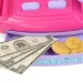 Veselé Nakupování: Růžová pokladna se zvukem a doplňky 23x14cm