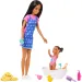 Barbie panenka v srdíčkovém oblečení chůva herní set - Mattel obrázek 4