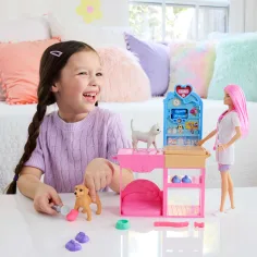 Barbie veterinární klinika na sádrování s růžovlasou panenkou - Mattel obrázek 4