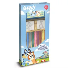 Bluey tisková sada s fixy 9ks - Multiprint
