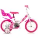 Dětské kolo se srdíčky ve velikosti 12 - Dino Bikes kolo