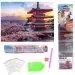 Diamantové puzzle: Japonská pagoda diamantový malovací set 30x40cm obrázek 2