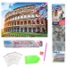 Diamantové puzzle: Římský Koloseum diamantový malířský set 30x40cm obrázek 2