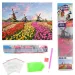 Diamantové puzzle: Holandské tulipánové pole diamantové malování sada 30x40cm obrázek 2