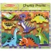 Dinosauři snadno uchopitelné dřevěné tvarové puzzle - Melissa & Doug obrázek 1