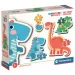 Dinosauři 4 v 1 dětské puzzle 2-3-4-5ks - Clementoni