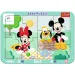 Disney Minnie a Mickey myš dobrodružství 2 v 1 rámečkový baby puzzle - Trefl