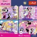 Disney Minnie myš - 4 x 88 ks Premium Plus Kids puzzle - Trefl obrázek 2