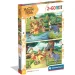 Dobrodružství Medvídka Pú 2x60ks Supercolor puzzle - Clementoni