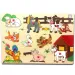 Dřevěná farma zvířecí puzzle