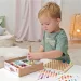 Eichhorn: Montessori rozvojová hračka s kleštičkami a dřevěnými kuličkami obrázek 4