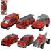 Fire Rescue: Sada 6 malých autíček hasičů 1/64 obrázek 1