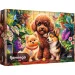 Flamingo od puzzle Kutyik v skleníku 600dílná skládačka - Trefl