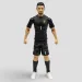 Fotbalista akční figurka, 20 cm - Belgie, Courtois v dresu s číslem 1 obrázek 1