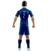 Fotbalista akční figurka, 20 cm - PSG, Hakimi v dresu číslo 2 obrázek 2