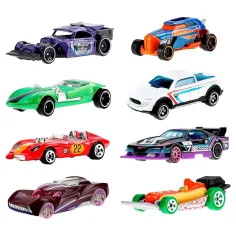Hot Wheels: Let's Race sada 8 autíček v měřítku 1/64 - Mattel