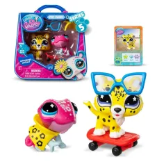 Littlest Pet Shop: Dvojice zvířecích figurek balení S5 - Chameleon a Jaguar obrázek 2