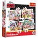 Minnie Myš a její přátelé 12,15,20,24ks 4 v 1 puzzle - Trefl obrázek 1