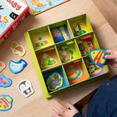 Montessori: Šťastná zvířátka herní kolekce 67ks sada - Lisciani obrázek 3