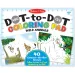 Divoká zvířata spojovací omalovánka - Melissa & Doug
