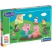Peppa prasátko Veselá skákací kaluž 104 dílná maxi puzzle – Clementoni obrázek 1
