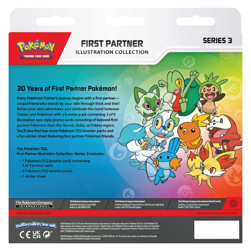 Pokémon TCG First Partners Illustration Collection – Series 3 sběratelský balíček obrázek 2
