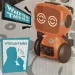 RC interaktivní TalkBot robot s walkie-talkie režimem v oranžové barvě 2,4GHz obrázek 9
