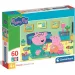 Rodinná zábava s Peppou Prasátkem 60dílné Supercolor puzzle - Clementoni obrázek 1
