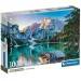 Smaragdové jezero Braies 1000 dílků HQC puzzle s plakátem - Clementoni