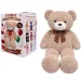 Teddy Greetings: Oat Cheer plyšový medvěd bílá dárková krabice 120cm