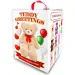 Teddy Greetings: Sněhová přání plyšový medvěd bílý v dárkové krabičce 120cm obrázek 2