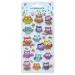 The Littlies: Sada 3D samolepek s motivem sovy 10x22cm na archu