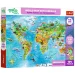 Treflik Světová mapa se zvířaty vzdělávací 104ks puzzle - Trefl